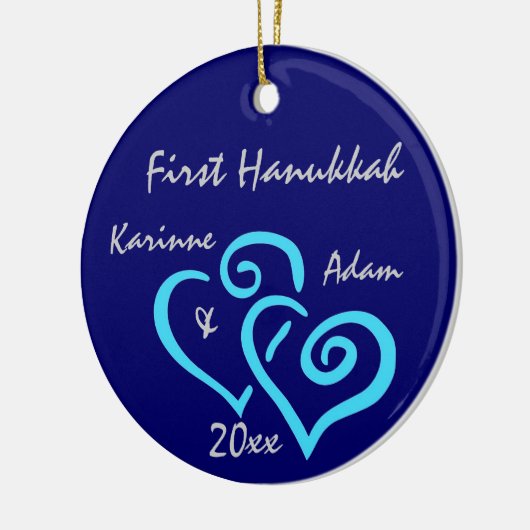 Gepersonaliseerd First Hanukkah Ornament (Links)