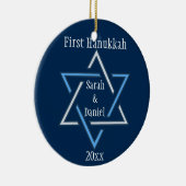 Gepersonaliseerd First Hanukkah Ornament (Rechts)