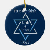 Gepersonaliseerd First Hanukkah Ornament (Voorkant)