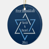 Gepersonaliseerd First Hanukkah Ornament (Links)