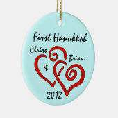 Gepersonaliseerd First Hanukkah Ornament (Rechts)