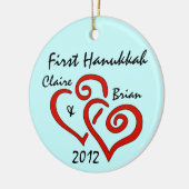 Gepersonaliseerd First Hanukkah Ornament (Links)