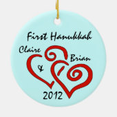 Gepersonaliseerd First Hanukkah Ornament (Achterkant)