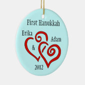 Gepersonaliseerd First Hanukkah Ornament (Rechts)