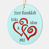 Gepersonaliseerd First Hanukkah Ornament (Links)