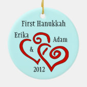 Gepersonaliseerd First Hanukkah Ornament (Achterkant)