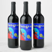 Gepersonaliseerd Flamenco Sangria Wijn Etiket (Flessen)