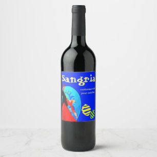 Gepersonaliseerd Flamenco Sangria Wijn Etiket