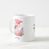 Gepersonaliseerd Flamingo Kleuterschool Afstuderen Koffiemok (Voorkant links)