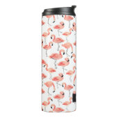 Gepersonaliseerd | Flamingo Party Thermosbeker (Gedraaid links)