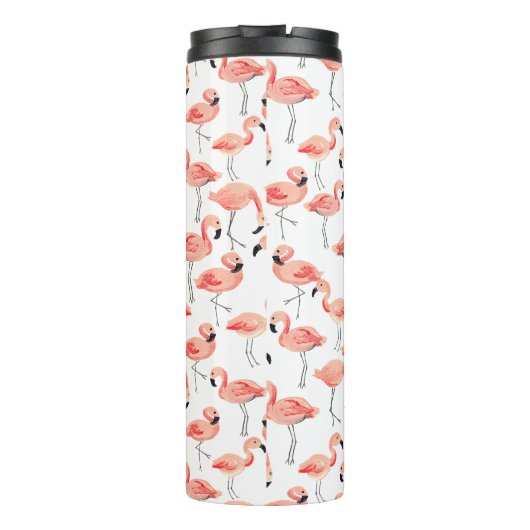Gepersonaliseerd | Flamingo Party Thermosbeker (Achterkant)