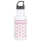 Gepersonaliseerd Flamingo Water Bottle Waterfles (Voorkant)