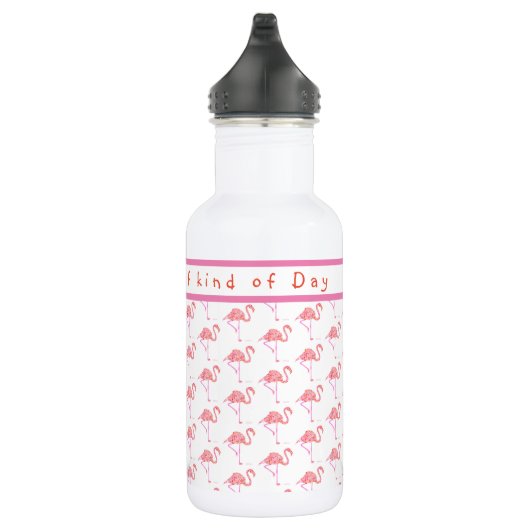 Gepersonaliseerd Flamingo Water Bottle Waterfles (Rechts)