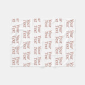 Gepersonaliseerd Fleece Deken (Voorkant (Horizontaal))