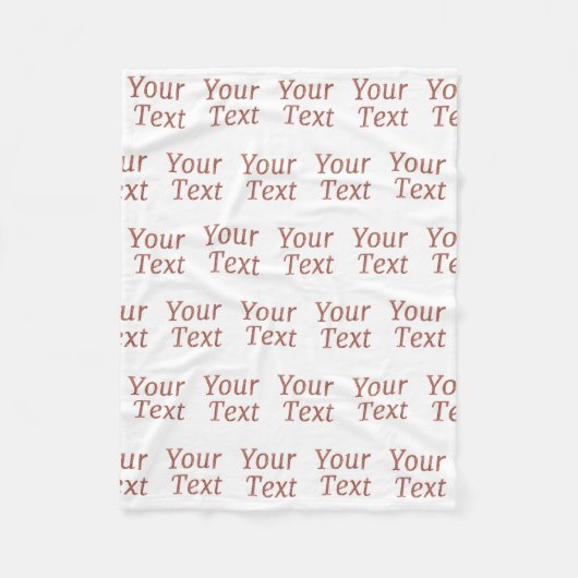 Gepersonaliseerd Fleece Deken (Voorkant)