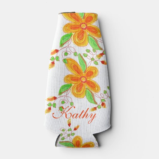 Gepersonaliseerd flesjack voor bloemen flesjeskoeler (Voorkant)