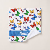 Gepersonaliseerd flessenpatroon voor whisky bad handdoek (Wasdoekje)