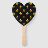 Gepersonaliseerd Fleur de Lis Fan Handwaaier (Voorkant)
