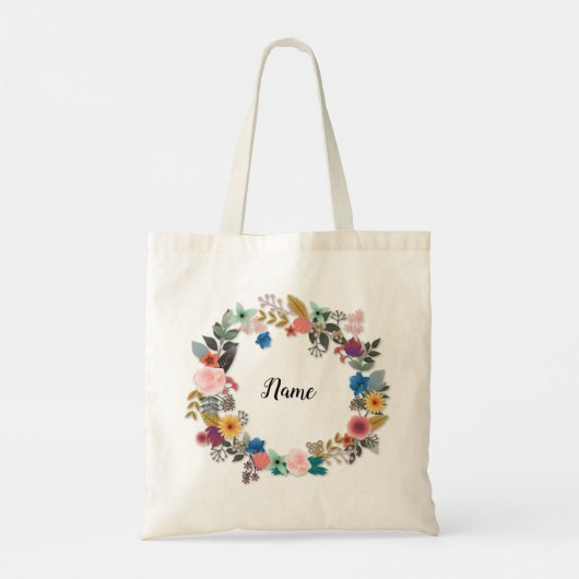 GEPERSONALISEERD FLORAAL WREATH TAS (Achterkant)