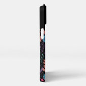 Gepersonaliseerd Floral Pattern Monogram iPhone Hoesje (Rechterkant)