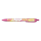 Gepersonaliseerd Floral Writing Pens Zwarte Inkt Pen (Bodem)