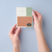 Gepersonaliseerd flyer in frisse en organische kle (Hand)