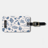 Gepersonaliseerd | Folkflessenafdrukken Bagagelabel (Voorkant horizontaal)