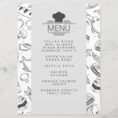 Gepersonaliseerd Food Truck Menu (Achterkant)