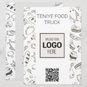 Gepersonaliseerd Food Truck Menu (Voorkant / Achterkant)