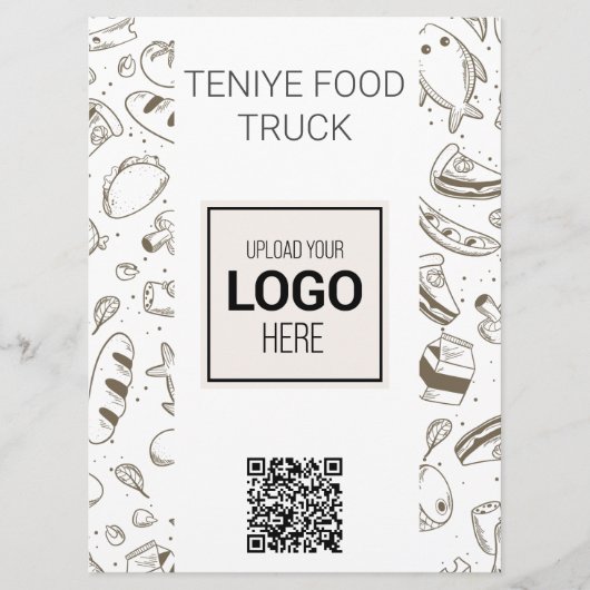 Gepersonaliseerd Food Truck Menu (Voorkant)