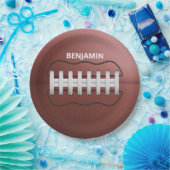 Gepersonaliseerd Football 9"ronde document Borden Papieren Bordje (Feest)