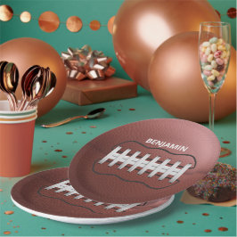 Gepersonaliseerd Football 9"ronde document Borden Papieren Bordje