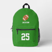 Gepersonaliseerd Football Bedrukte Rugzak (Voorkant)