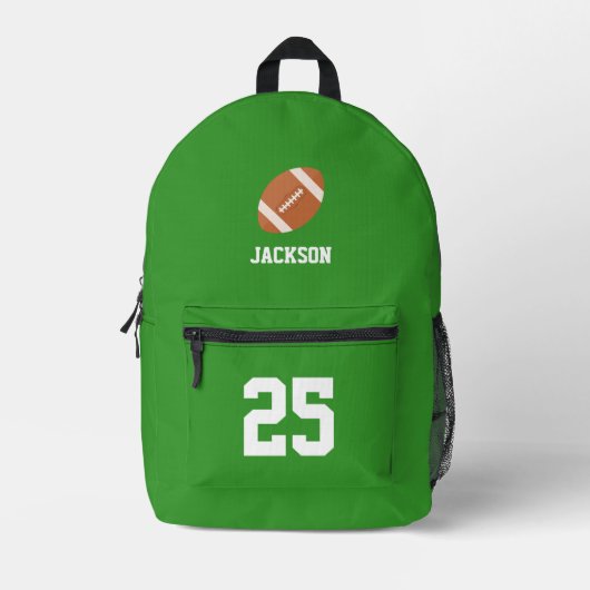 Gepersonaliseerd Football Bedrukte Rugzak (Voorkant)
