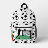 Gepersonaliseerd football bedrukte rugzak (Voorkant)