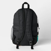 Gepersonaliseerd football bedrukte rugzak (Achterkant)