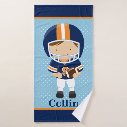 Gepersonaliseerd Football Boys Bath Towel Badhanddoek (Badhanddoek)