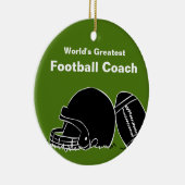 Gepersonaliseerd Football Coach-Ornament Keramisch Ornament (Rechts)