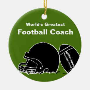 Gepersonaliseerd Football Coach-Ornament Keramisch Ornament