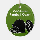 Gepersonaliseerd Football Coach-Ornament Keramisch Ornament (Links)