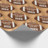 Gepersonaliseerd Football dat Papier, Team, Speler Cadeaupapier (Hoek)