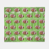 Gepersonaliseerd football en veld fleece deken (Voorkant (Horizontaal))