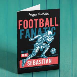 Gepersonaliseerd Football Fantasietroop Birthday Kaart