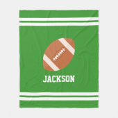 Gepersonaliseerd Football Fleece Deken (Voorkant)