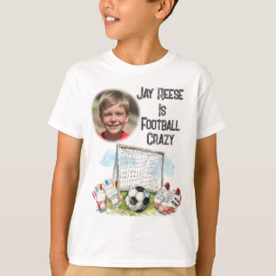 Gepersonaliseerd Football foto T-shirt