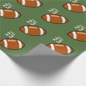 Gepersonaliseerd Football inpakpapier (Hoek)