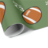 Gepersonaliseerd Football inpakpapier (Rol Hoek)