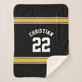 Gepersonaliseerd Football Jersey Novelty Sport Gew Sherpa Deken
