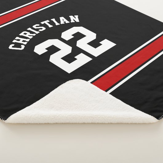 Gepersonaliseerd Football Jersey Novelty Sport Roo Sherpa Deken (3/4)