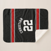 Gepersonaliseerd Football Jersey Novelty Sport Roo Sherpa Deken (Voorkant (horizontaal))